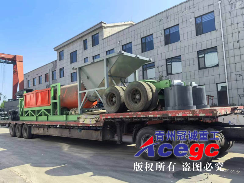 移動滾筒式洗石機(jī)出口外蒙